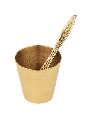 gold plated puja thali - 18526685 - Standard Image - 4