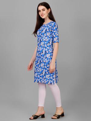 printed straight kurti - 18527297 - Standard Image - 2