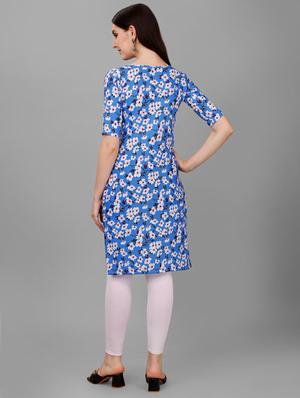 printed straight kurti - 18527297 - Standard Image - 3