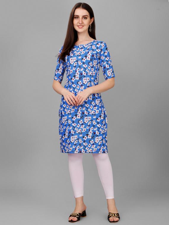 printed straight kurti - 18527297 - Zoom Image - 1