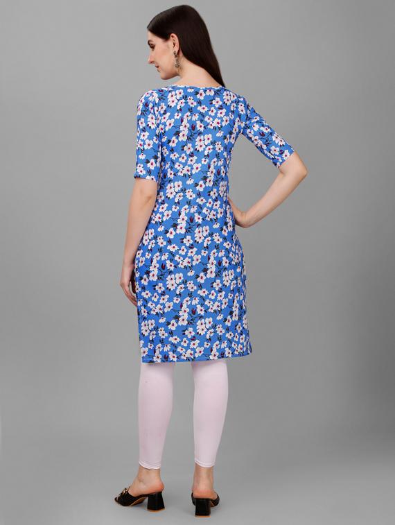 printed straight kurti - 18527297 - Zoom Image - 3