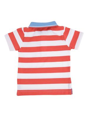 boys polo neck striped t-shirt - 18528249 - Standard Image - 2