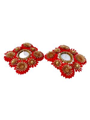 embellished diwali diya set - 18528402 - Standard Image - 3