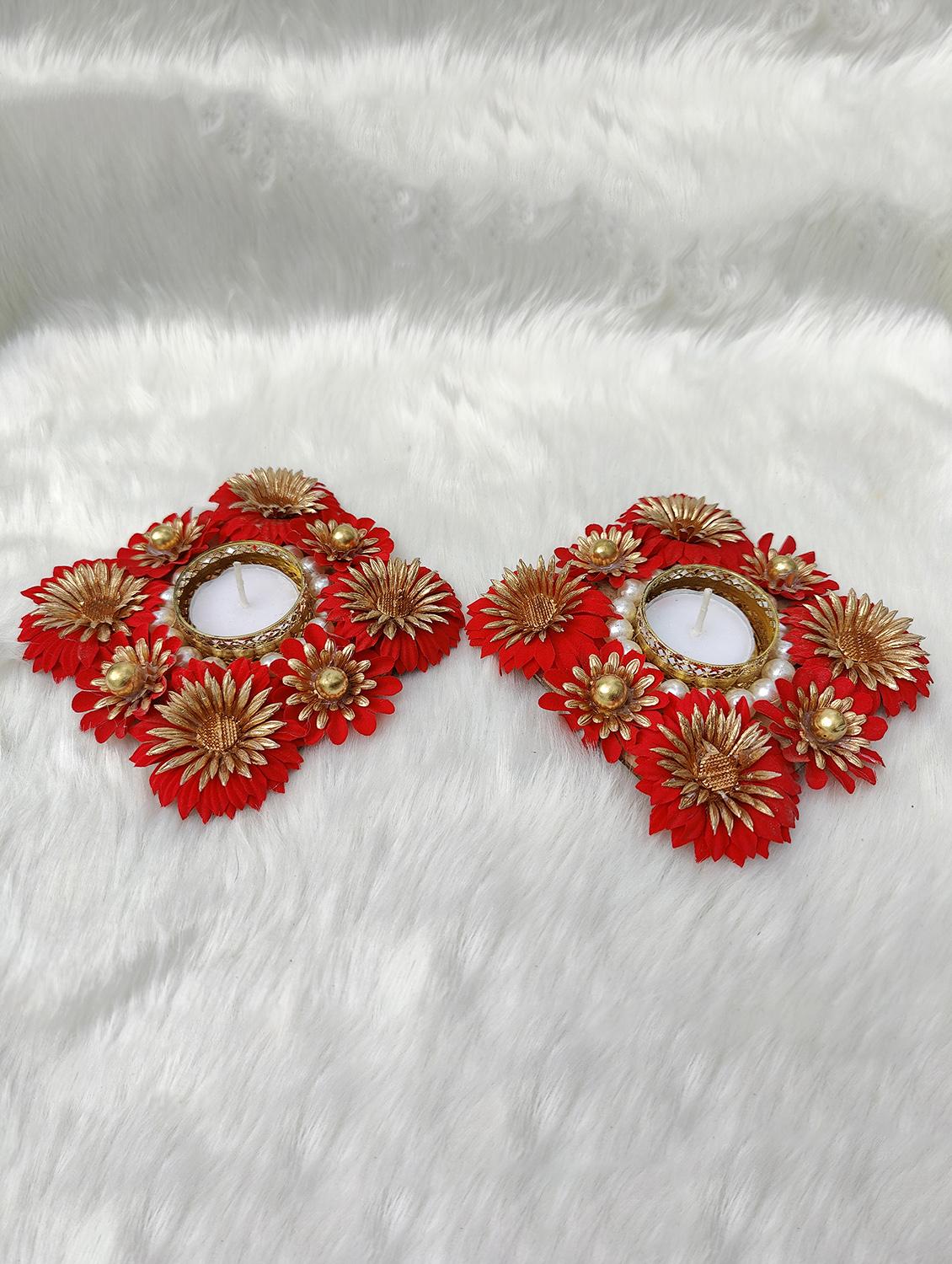 embellished diwali diya set - 18528402 - Zoom Image - 2
