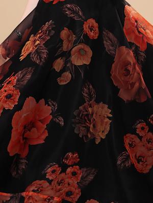 floral semi-stitched lehenga and choli - 18528904 - Standard Image - 4