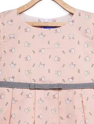 girls printed frock - 18529136 - Standard Image - 5