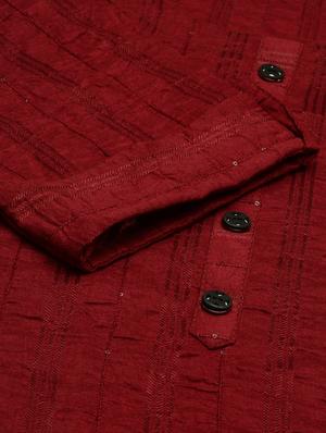 self design kurta pant set - 18532017 - Standard Image - 7