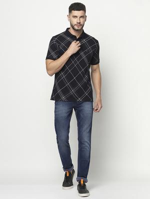 check print polo t-shirt - 18532176 - Standard Image - 4