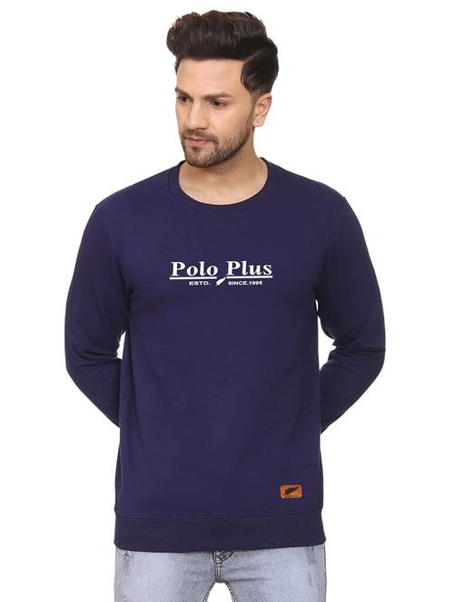 round neck chest print sweatshirt - 18532530 - Very Small Image - 1