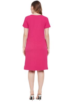 round neck embellished a-line dress - 18532987 - Standard Image - 3
