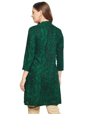 printed a-line tunic - 18532991 - Standard Image - 3
