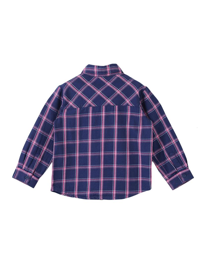 boys navy blue checkered shirt - 18533458 - Zoom Image - 2