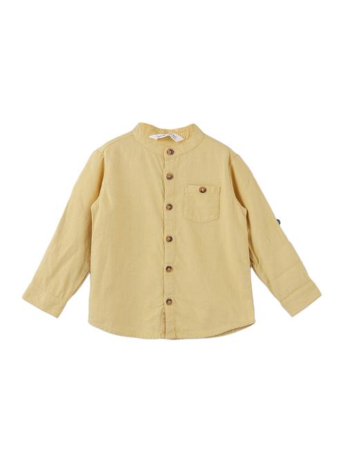 boys yellow solid shirt - 18533460 - Standard Image - 1