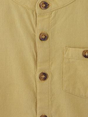 boys yellow solid shirt - 18533460 - Standard Image - 3