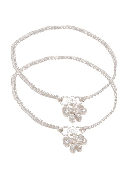 silver plated brass anklet - 18534057 - Very Small Image - 1