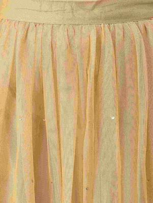 gold polyester fringe skirts - 18535374 - Standard Image - 5