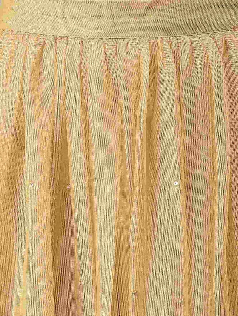 gold polyester fringe skirts - 18535374 - Zoom Image - 5
