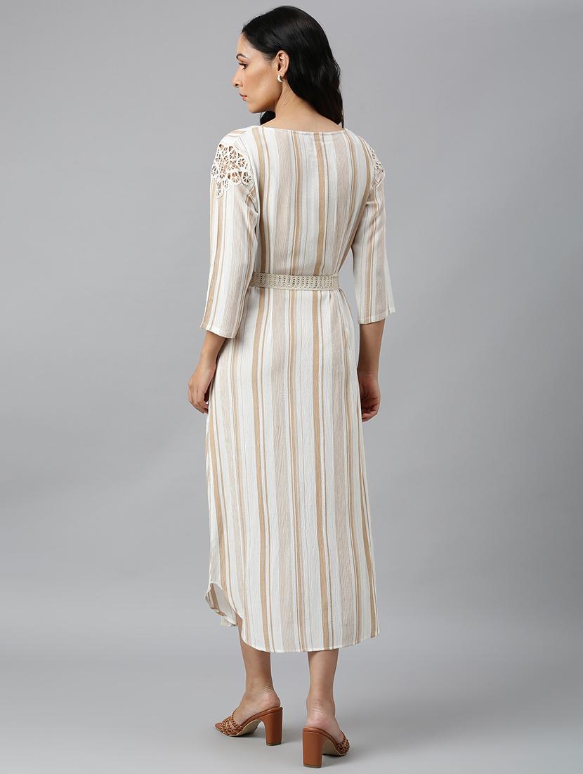 striped a-line dress - 18535683 - Zoom Image - 5