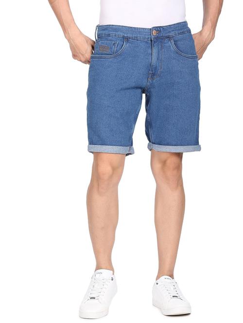 mid rise denim short - 18541742 - Standard Image - 1