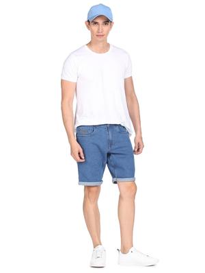 mid rise denim short - 18541742 - Standard Image - 4