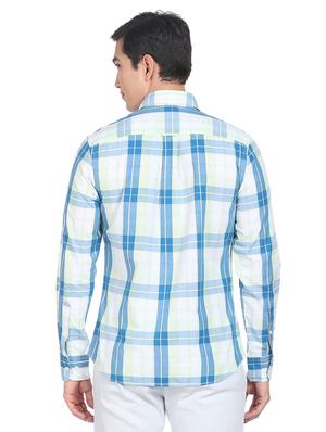 green checkered casual shirt - 18542989 - Standard Image - 4