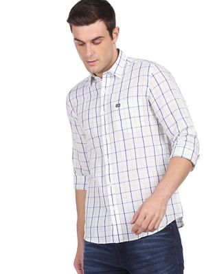 white checkered casual shirt - 18543833 - Standard Image - 3