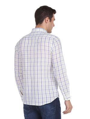 white checkered casual shirt - 18543833 - Standard Image - 4