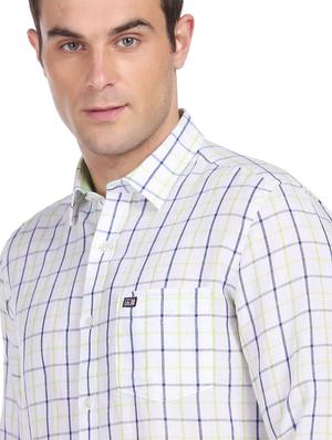 white checkered casual shirt - 18543833 - Standard Image - 6