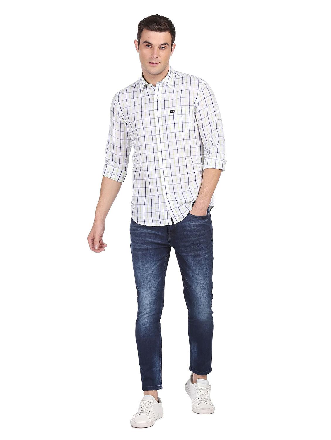 white checkered casual shirt - 18543833 - Zoom Image - 5
