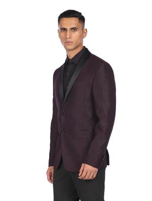lapel neck single breasted casual blazer - 18544585 - Standard Image - 2