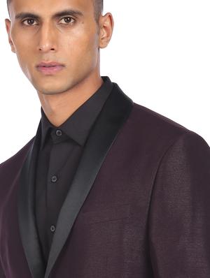 lapel neck single breasted casual blazer - 18544585 - Standard Image - 6