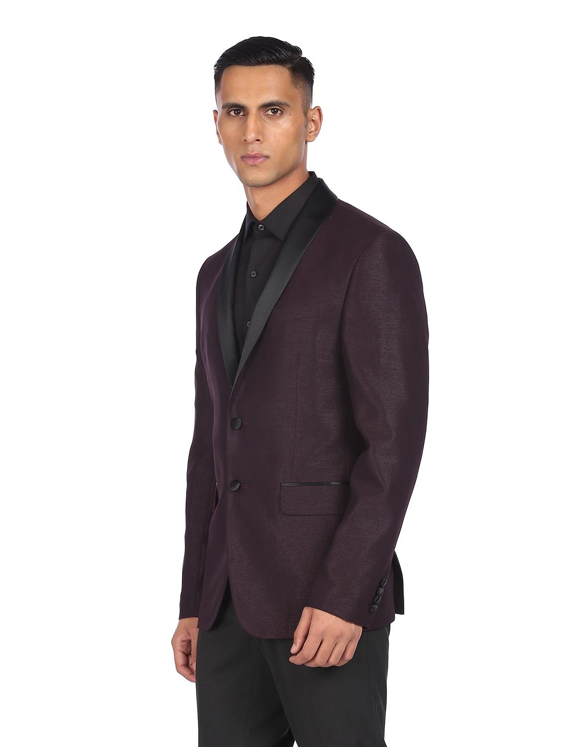lapel neck single breasted casual blazer - 18544585 - Zoom Image - 2