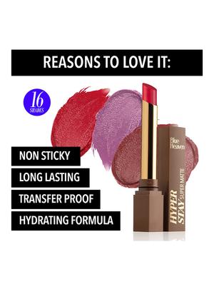 blue heaven hyperstay super matte lipstick, exotic red - 18546404 - Standard Image - 3