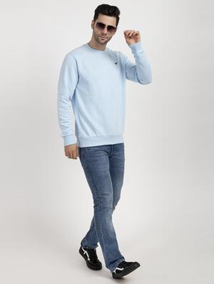 round neck solid sweatshirt - 18546820 - Standard Image - 3