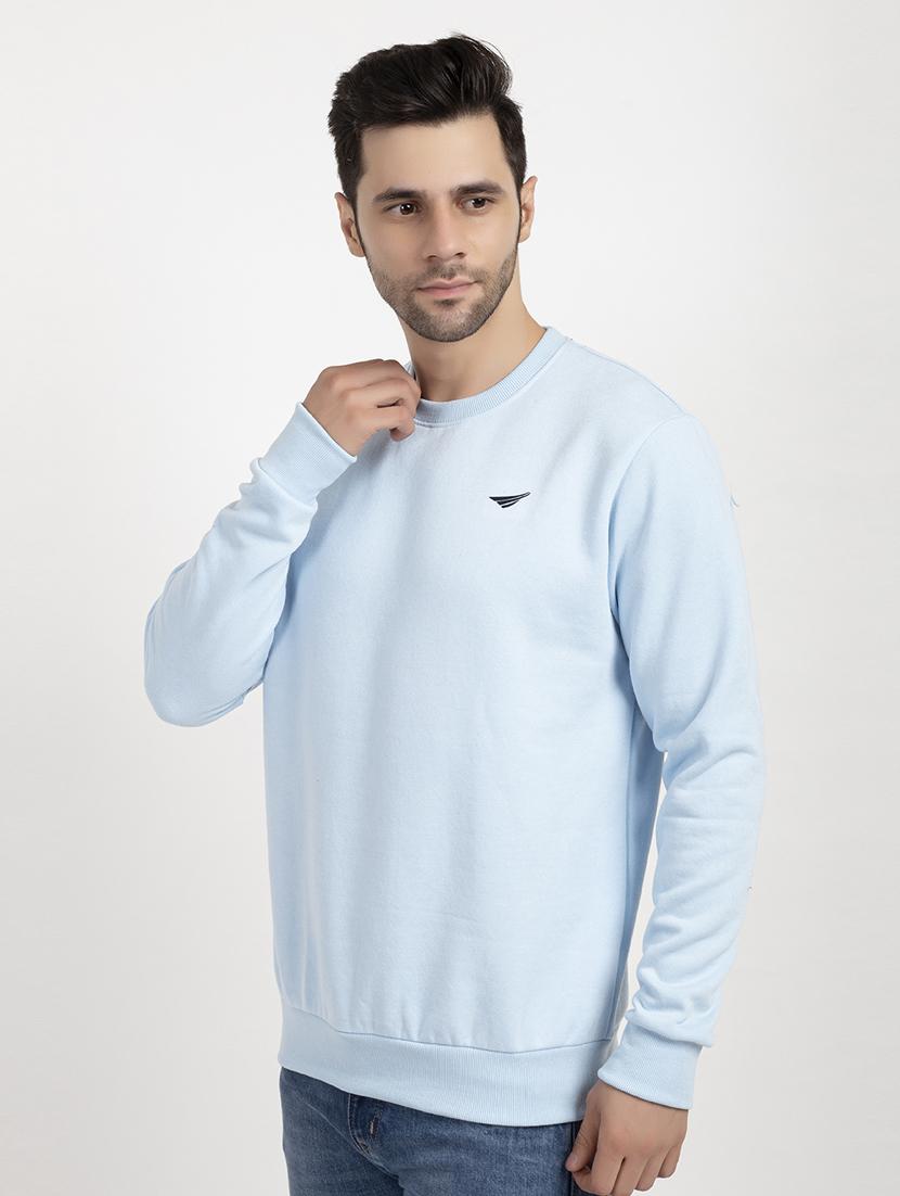 round neck solid sweatshirt - 18546820 - Zoom Image - 1