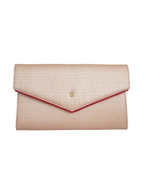 gold printed envelope clutch - 18547149 - Standard Image - 1