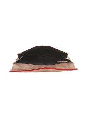 gold printed envelope clutch - 18547149 - Standard Image - 3