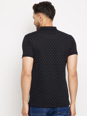 polka printed polo t-shirt - 18547911 - Standard Image - 3