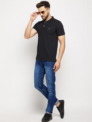 polka printed polo t-shirt - 18547911 - Standard Image - 4