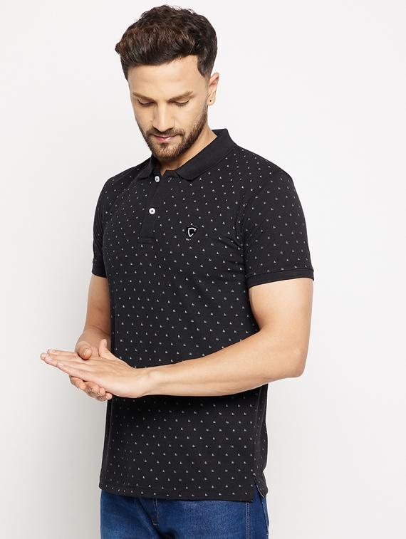 polka printed polo t-shirt - 18547911 - Zoom Image - 2