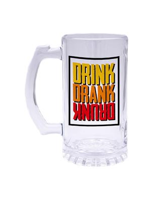 drink drank dunk taxt printed bear mug 450 ml - 18552450 - Standard Image - 3