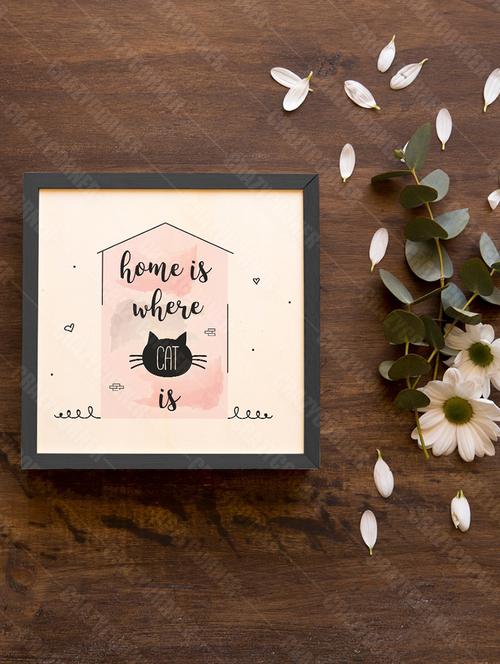 wooden photo frame - 18552558 - Standard Image - 1