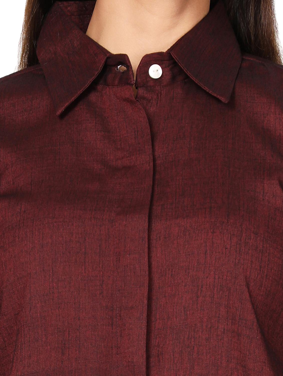 long sleeved solid shirt - 18560030 - Zoom Image - 5