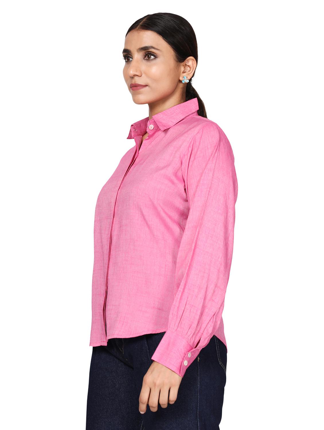 long sleeved solid shirt - 18560034 - Zoom Image - 2