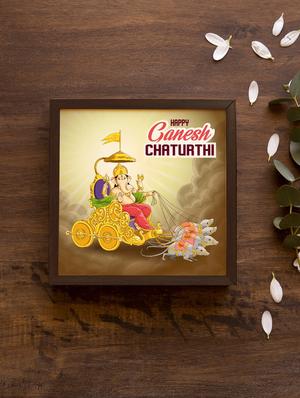 crazy corner ganesh chaturthi photo frame - 18568234 - Standard Image - 2