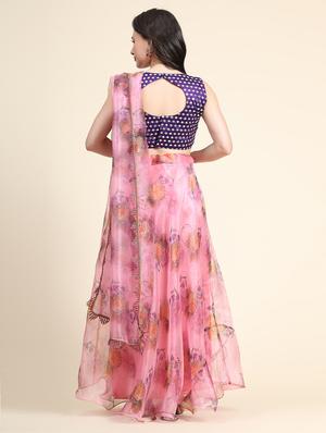 floral printed lehenga choli with dupatta - 18570722 - Standard Image - 6