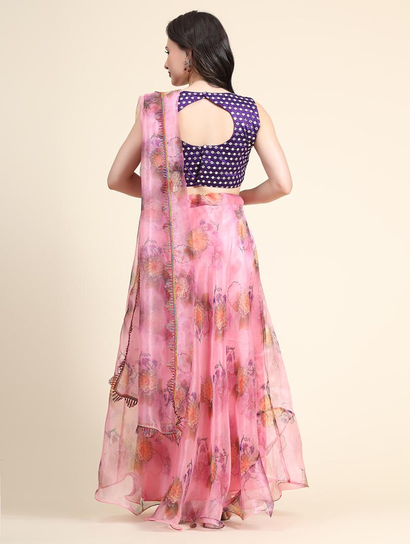 floral printed lehenga choli with dupatta - 18570722 - Zoom Image - 6