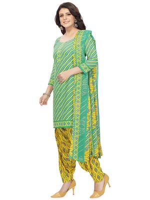 printed unstitched suit set - 18570915 - Standard Image - 2
