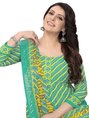 printed unstitched suit set - 18570915 - Standard Image - 4