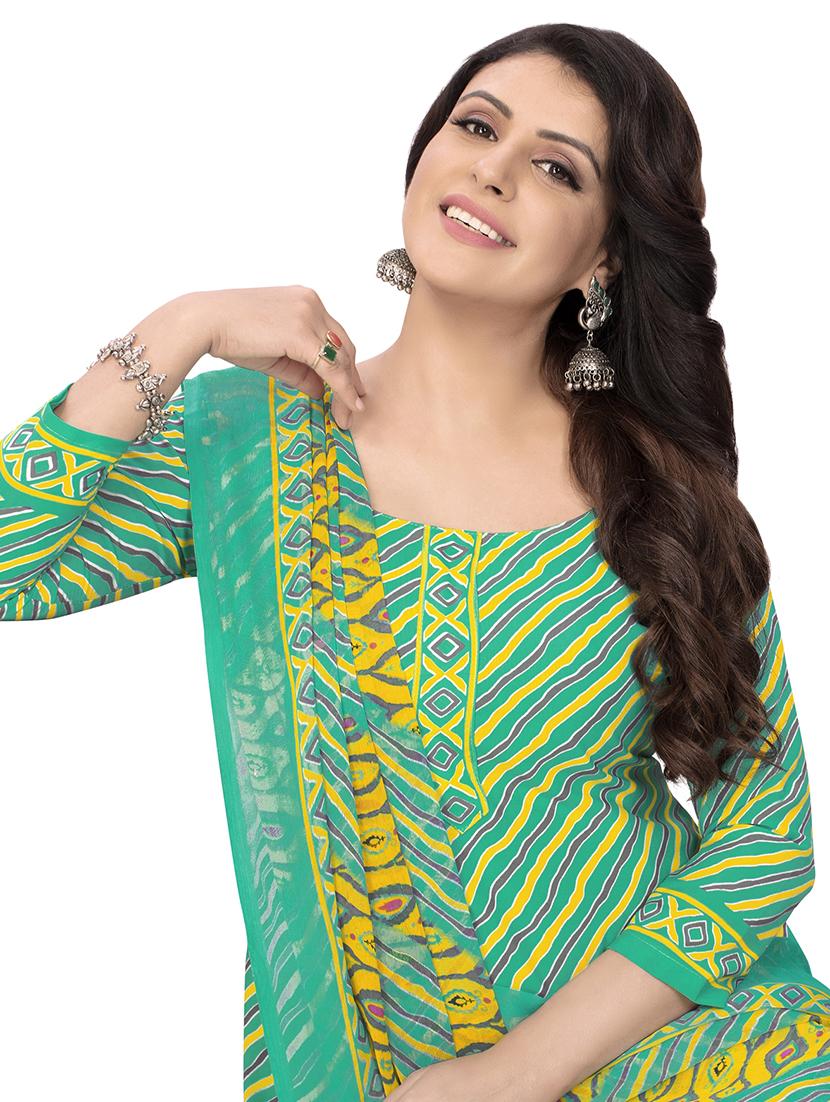 printed unstitched suit set - 18570915 - Zoom Image - 4